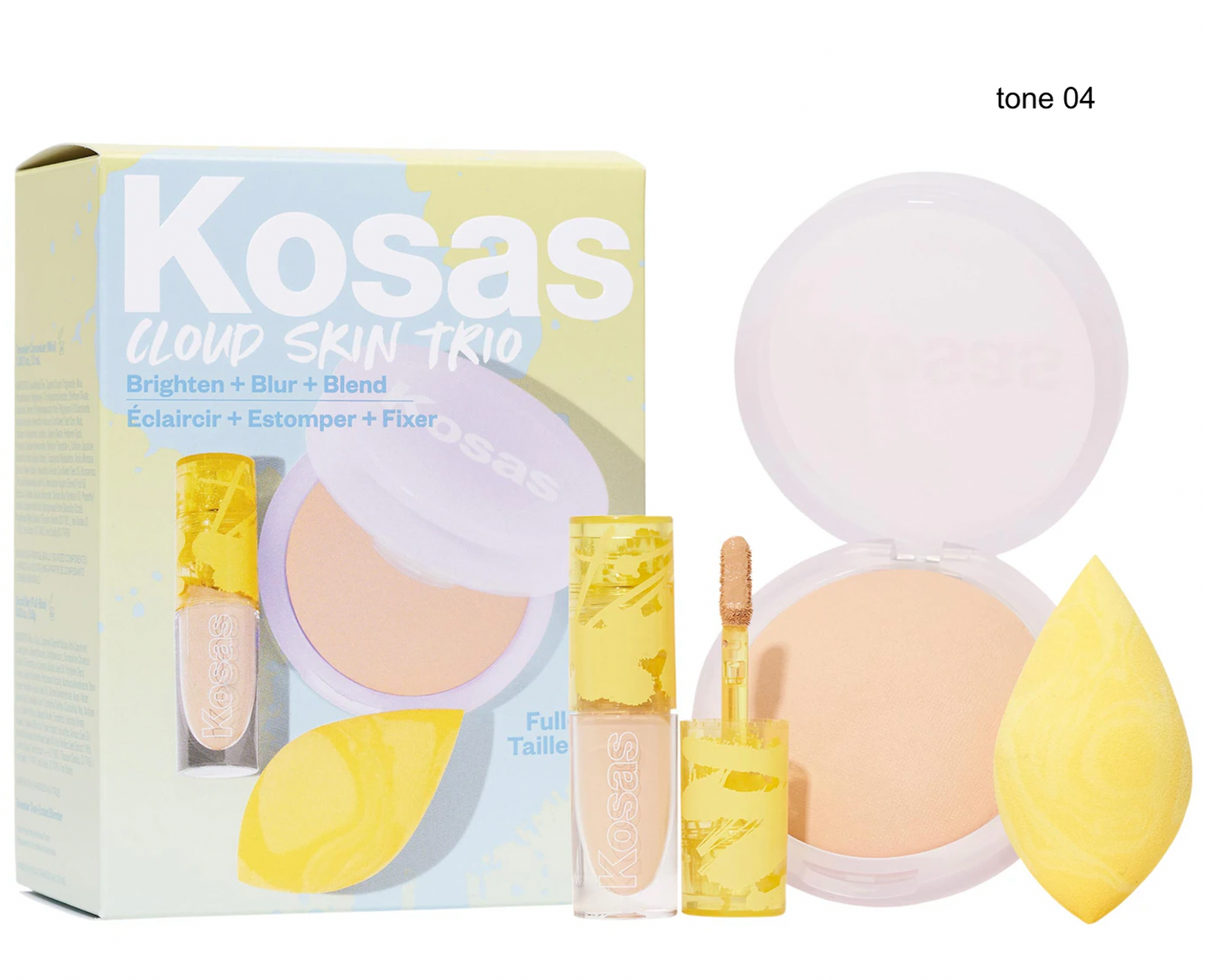 Cloud Skin Complexion Bestsellers Set - Concealer, Setting Powder, Makeup Sponge *Pre-Order*
