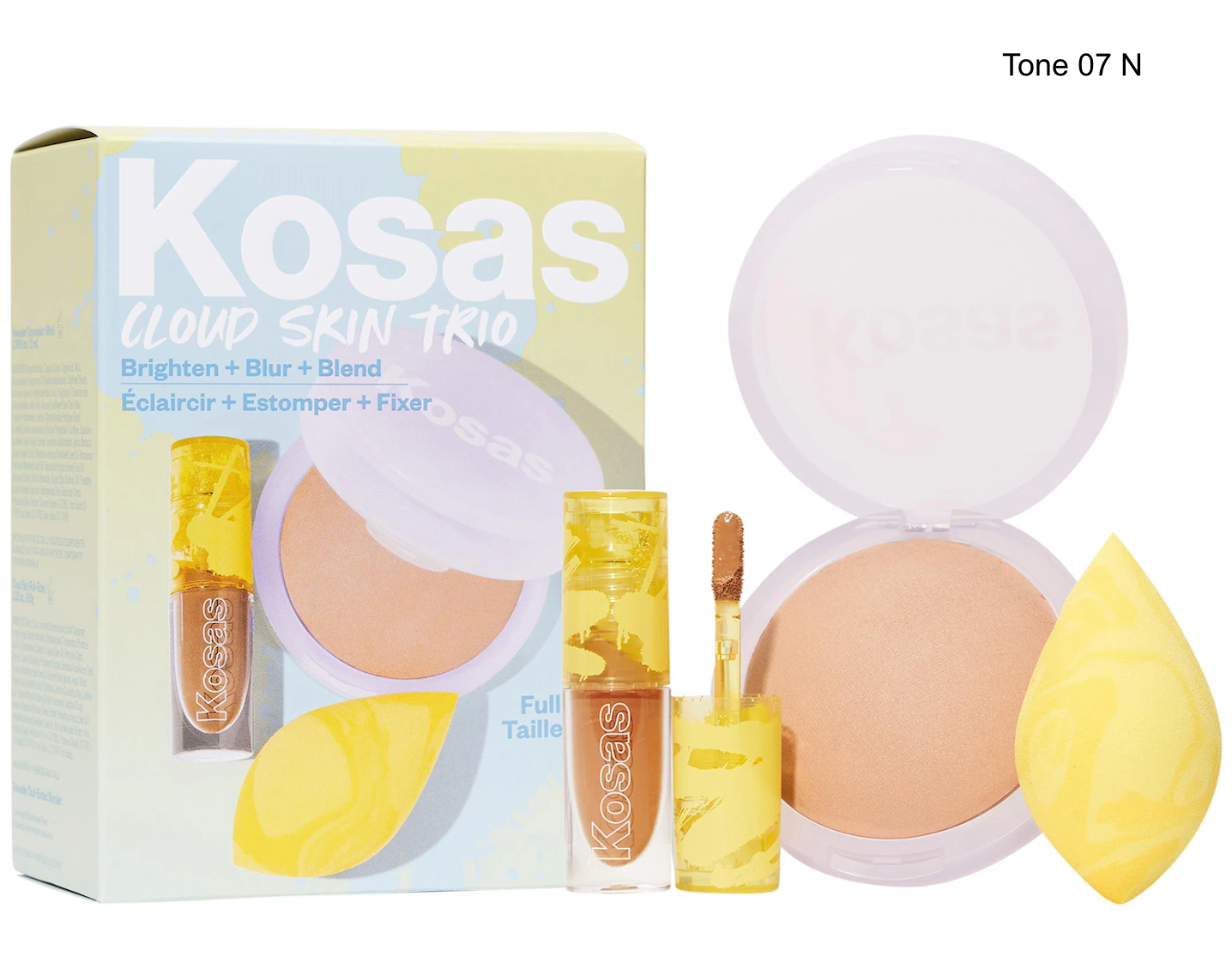 Cloud Skin Complexion Bestsellers Set - Concealer, Setting Powder, Makeup Sponge *Pre-Order*