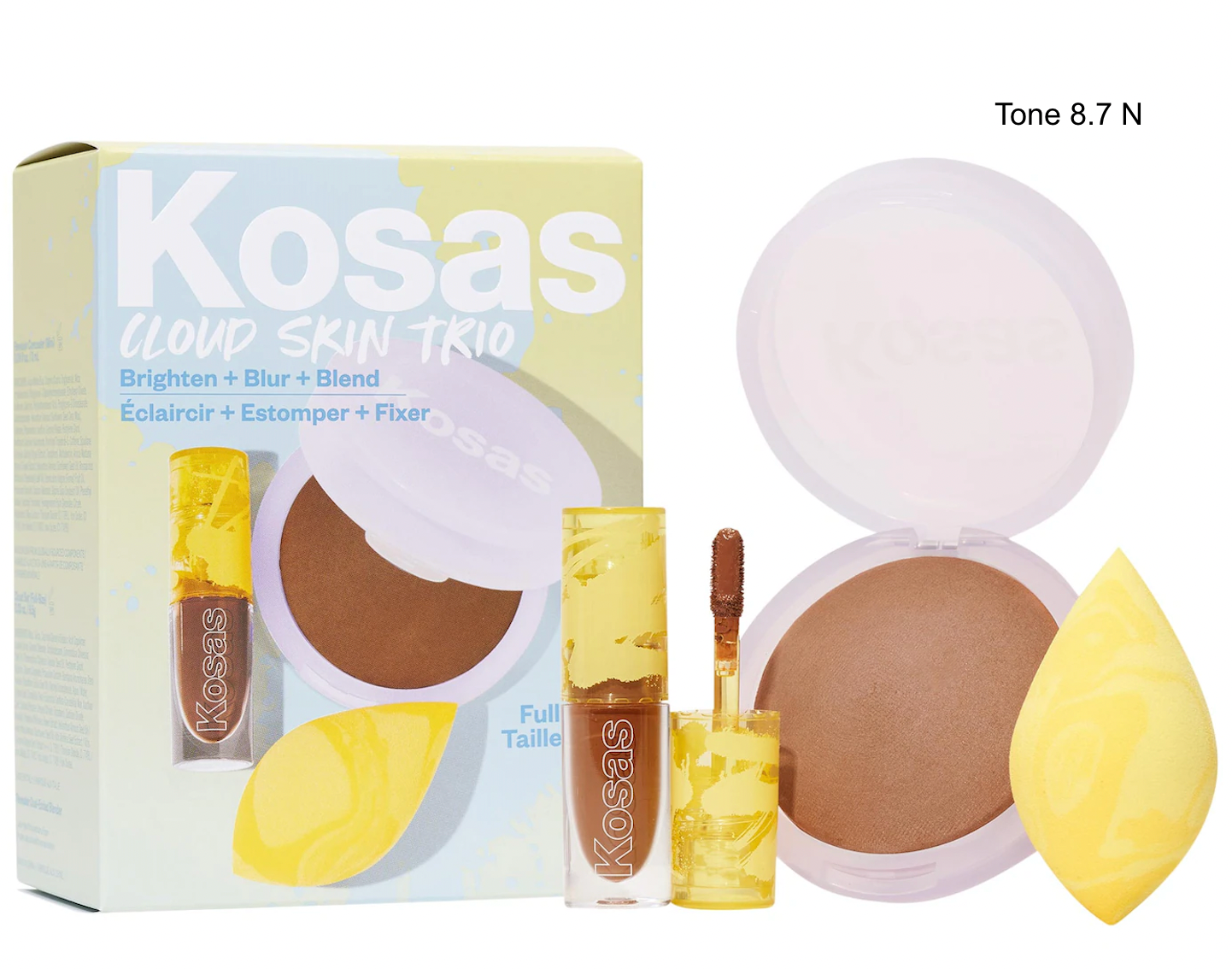 Cloud Skin Complexion Bestsellers Set - Concealer, Setting Powder, Makeup Sponge *Pre-Order*