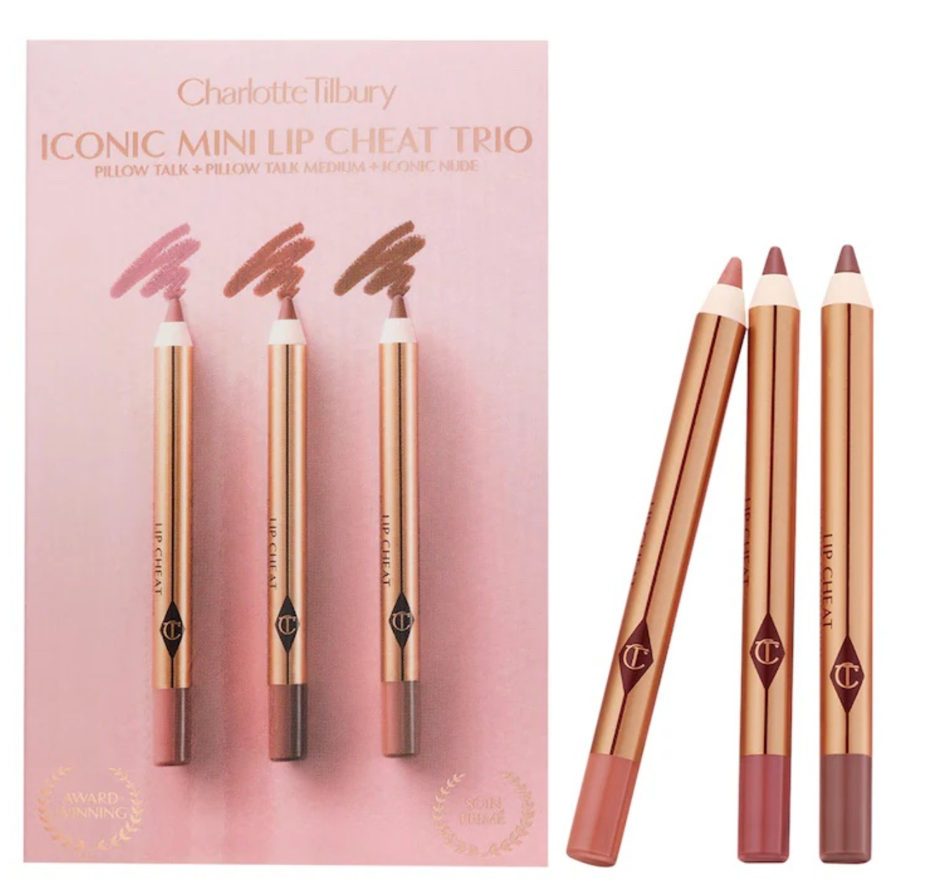 Charlotte Tilbury Mini Iconic Lip Cheat Lip Liner Trio *Pre-Order*