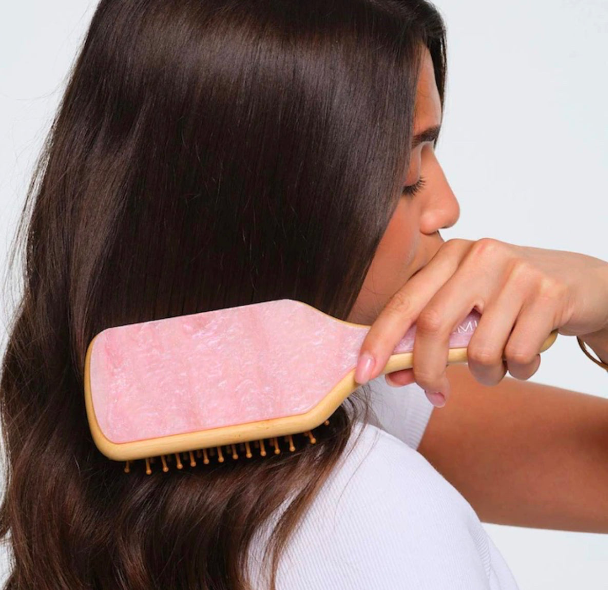 Emi Jay Bamboo Paddle Hair Brush in Pink Sugar *Pre-Order*