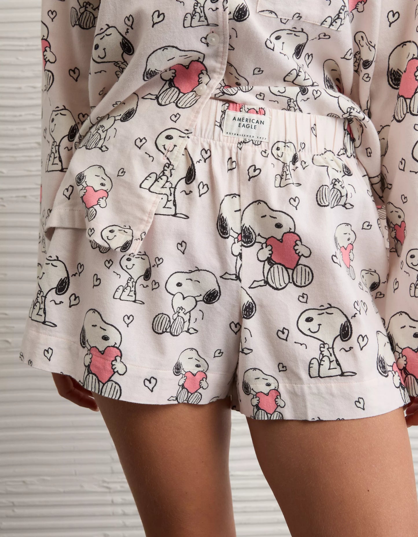 AE Snoopy Valentine's Day Flannel PJ Set *Pre-Order*