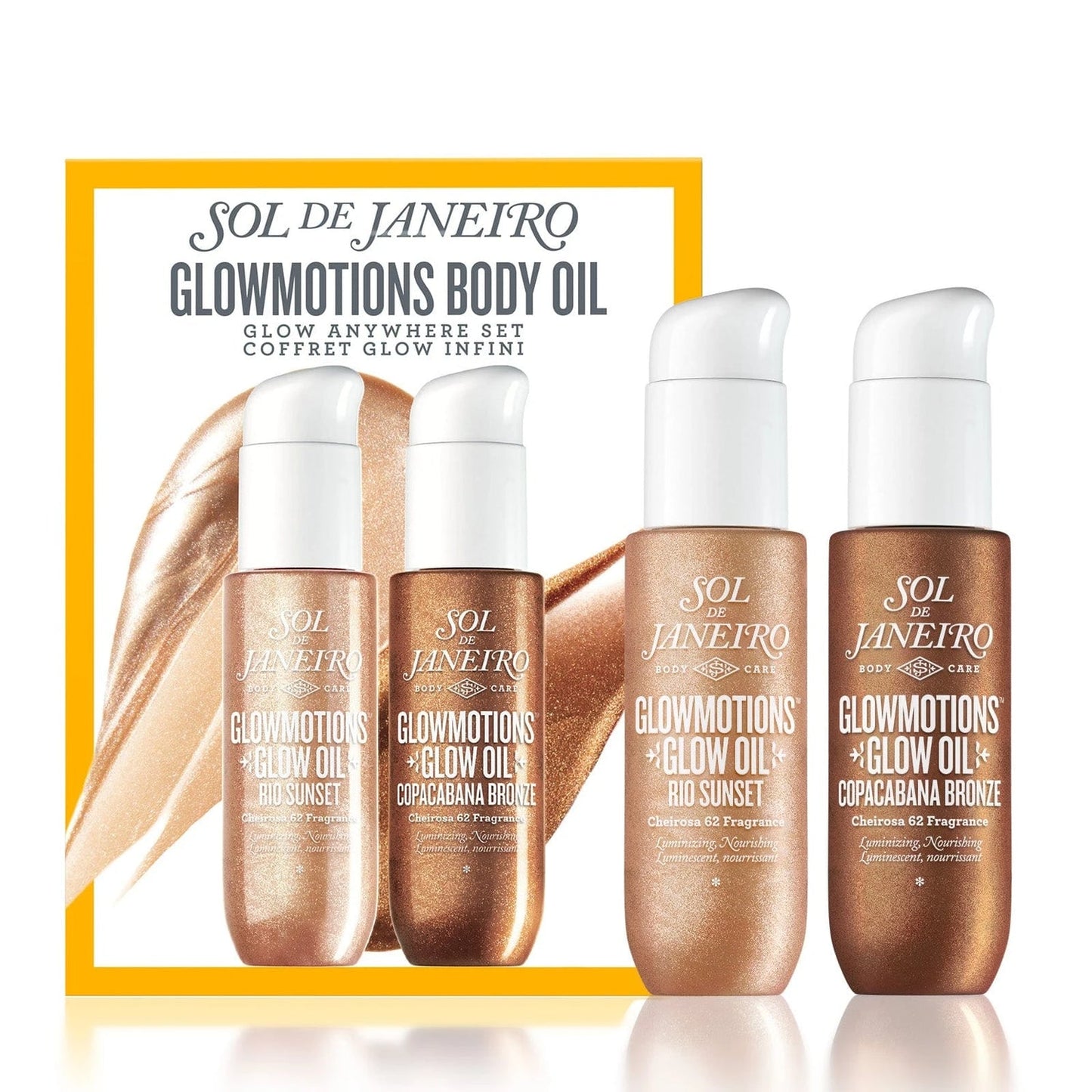 GLOWMOTIONS BODY OIL GLOW ANYWHERE SET *Pre-Order*