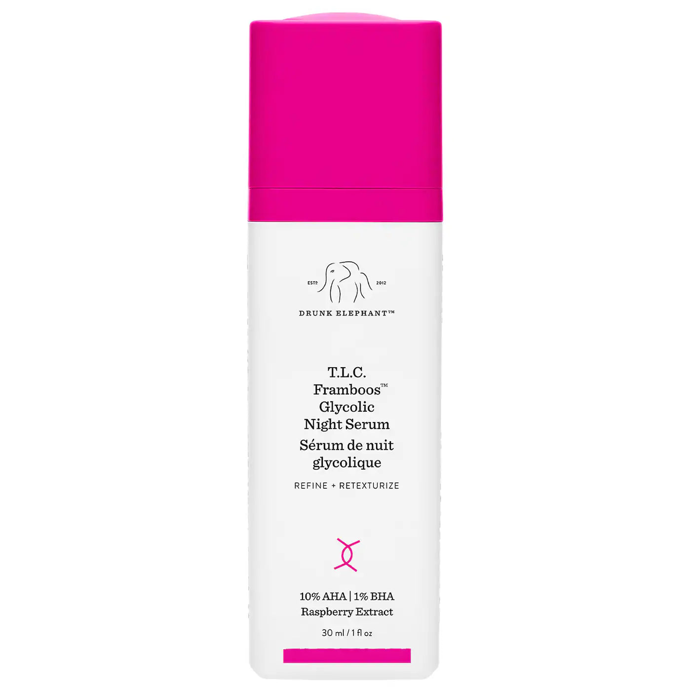 T.L.C. Framboos Glycolic Resurfacing Night Serum *Pre-Order*