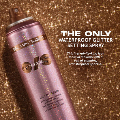 On 'Til Dawn Waterproof Glitter Setting Spray - Brown Sugar *Pre-Order*