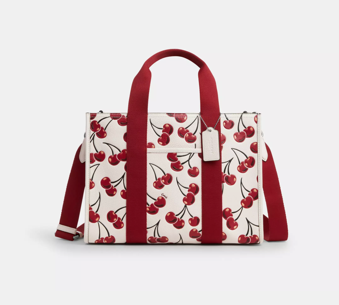 Smith Tote Bag With Cherry Print *Pre-Order*