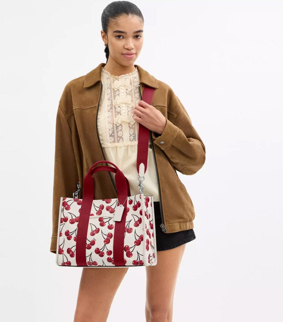 Smith Tote Bag With Cherry Print *Pre-Order*