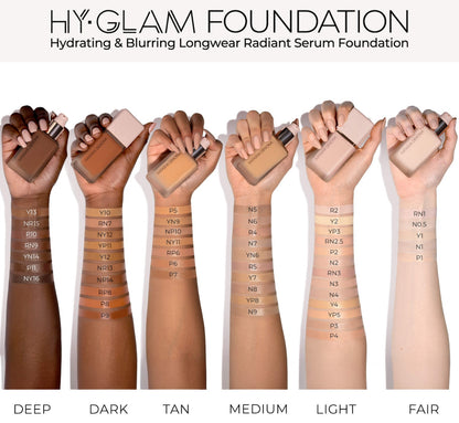 Hy-Glam Foundation Hydrating & Blurring Luminous Longwear Serum Foundation *Pre-Order*