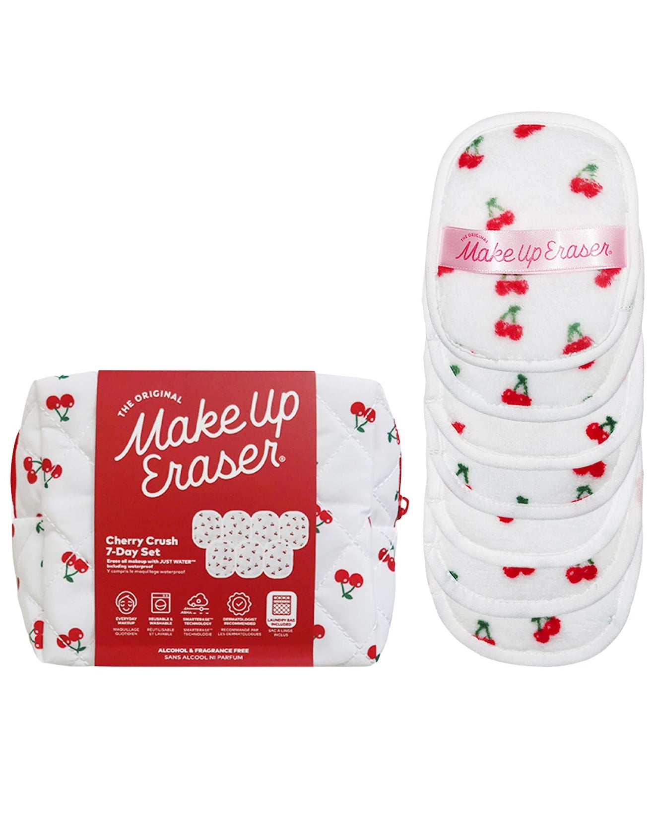 Cherry Crush 7-Day Set Reusable Makeup Wipes *Pre-Order*