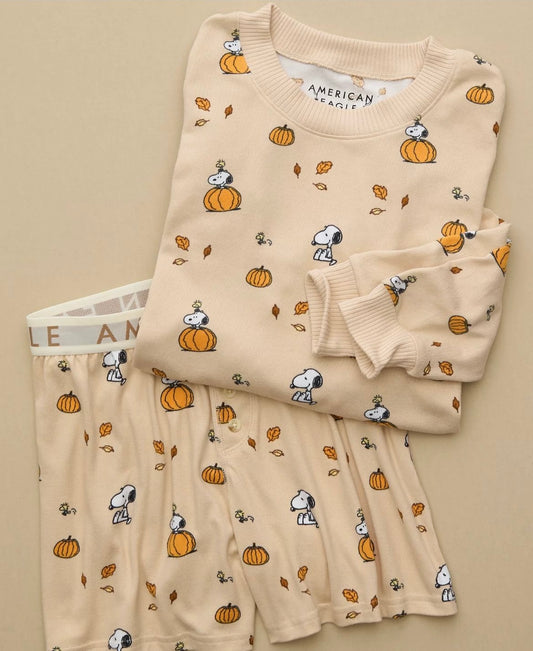 AE Snoopy Fall Pumpkin Plush PJ Set *Pre-Order*