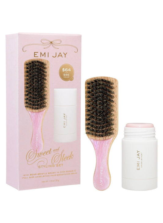 Sweet and Sleek Styling Gift Set With Angelstick and Mini Boar Bristle Brush *Pre-Order*