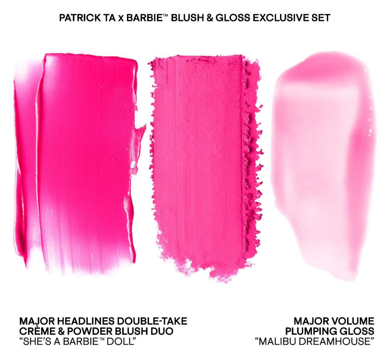 PATRICK TA Patrick Ta x Barbie Blush Duo and Lip Plumper Set *Pre-Order*