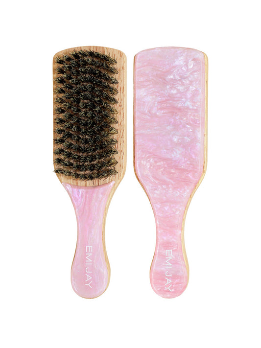 Emi Jay Mini Boar Bristle Hair Brush in Pink Sugar *Pre-Order*