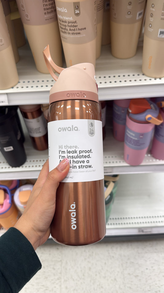 Owala Rosa metálico
