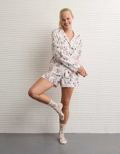 AE Snoopy Valentine's Day Flannel PJ Set *Pre-Order*