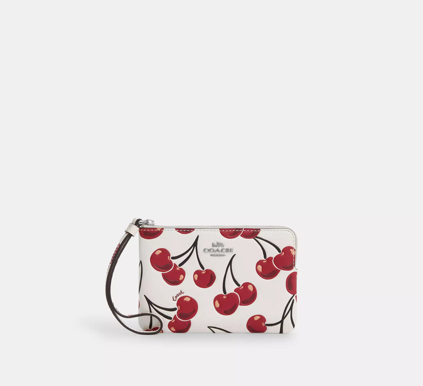 Corner Zip Wristlet With Cherry Print *Pre-Order*