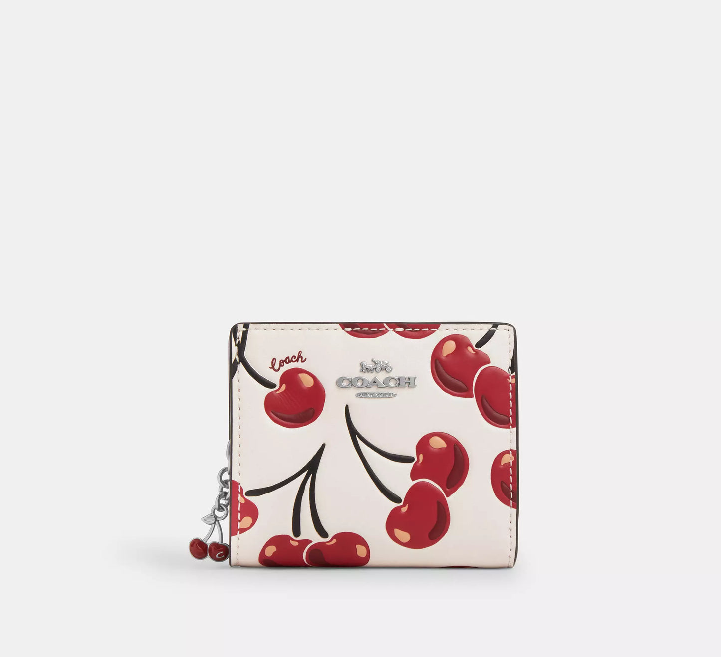 Snap Wallet With Cherry Print *Pre-Order*