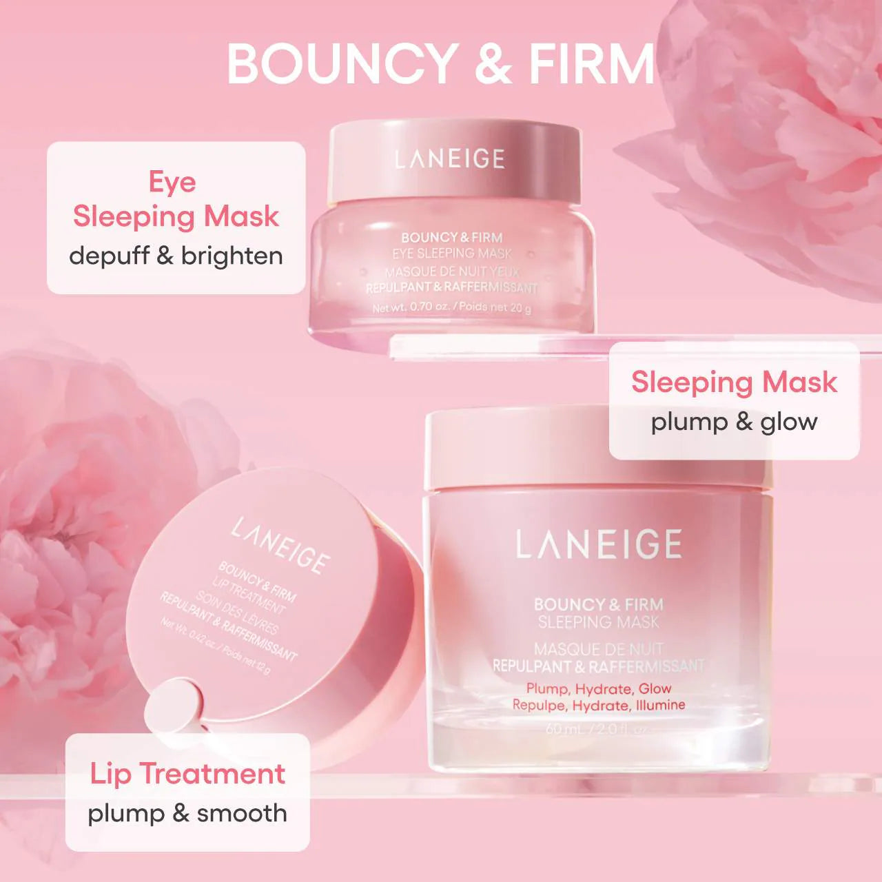 Bouncy & Firm Plump, Firm & Glow Set *Pre-Order*