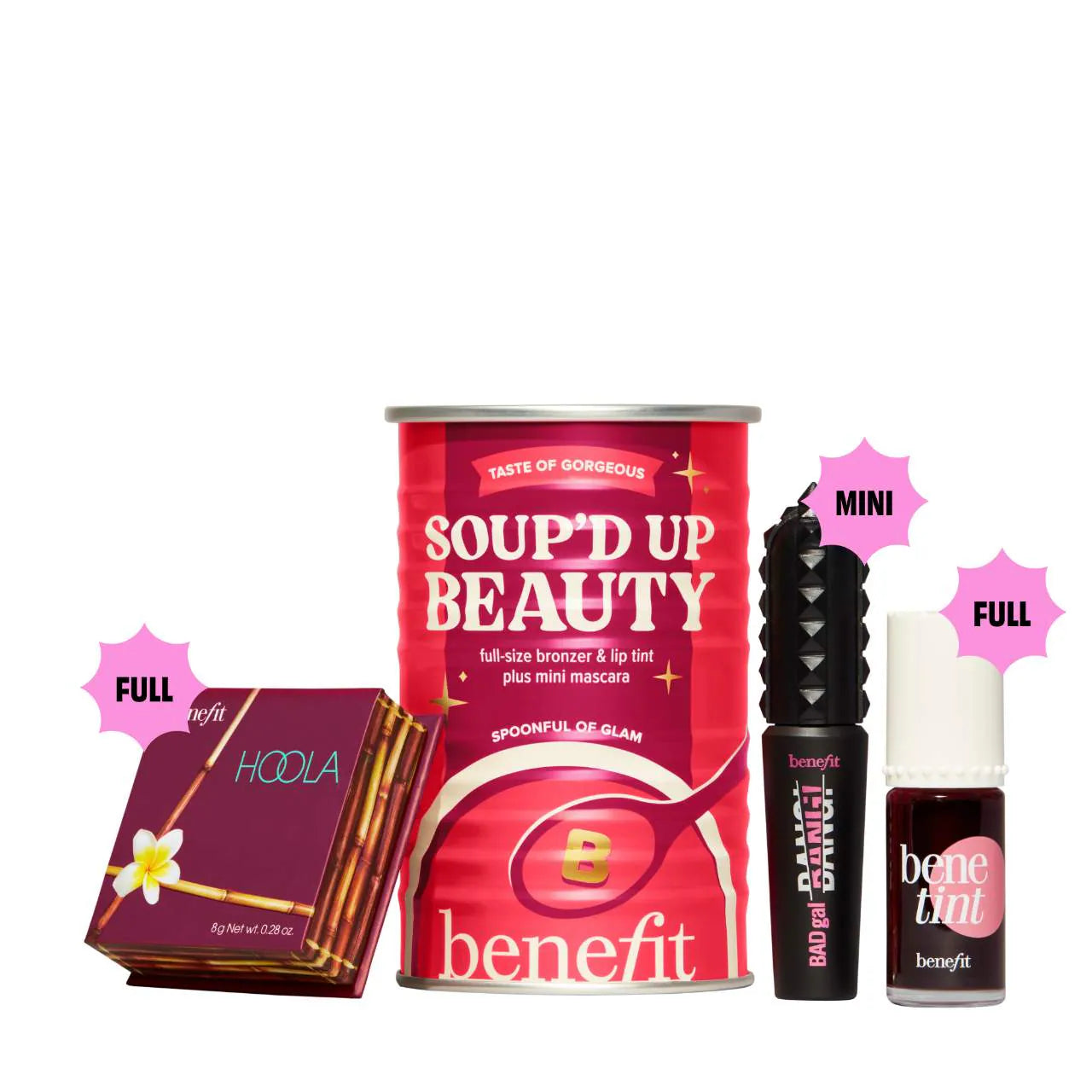 Soup'd Up Beauty - Benetint, Hoola Bronzer and Mini BADgal BANG! Trio *Pre-Order*