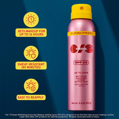 ONE/SIZE by Patrick Starrr On 'Til Dawn Mattifying Sunscreen Makeup Setting Spray SPF 28 *Pre-Order*